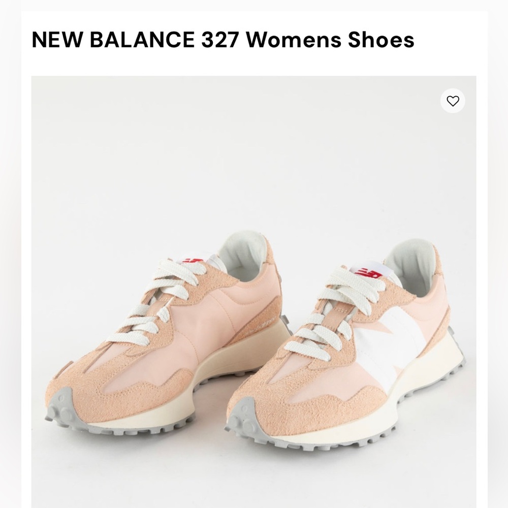 NEW BALANCE 327 Womens Shoes - Size 7, Petal color.